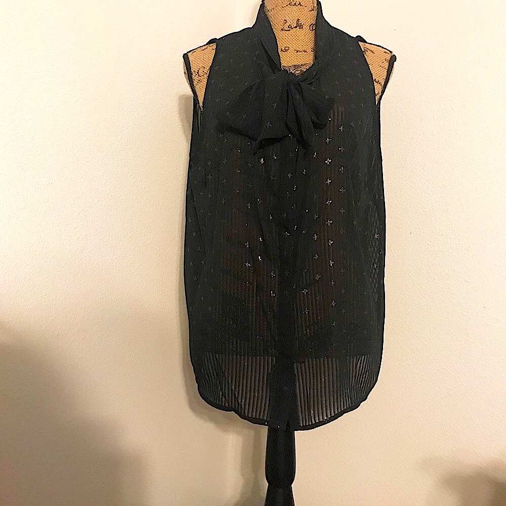 Gorgeous Sheer Black Blouse